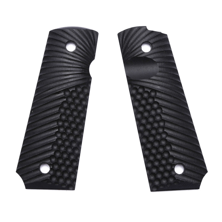 Factory Wholesale High Quality Shooting Handle Parts Ambi Safety Cut G10 Grips for full size, OPS texture