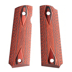 Custom High Precision CNC Machined Anti-Slip Wood Grips Universal Tactical Grips