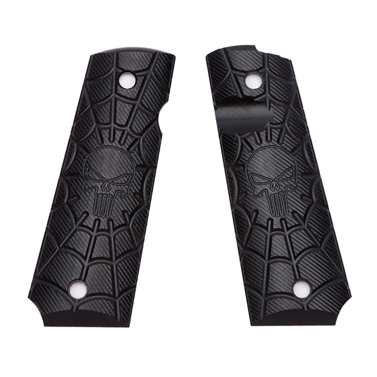 Factory Directly Supply Precision CNC machined Full size G-10 Punisher Grips for Shooting