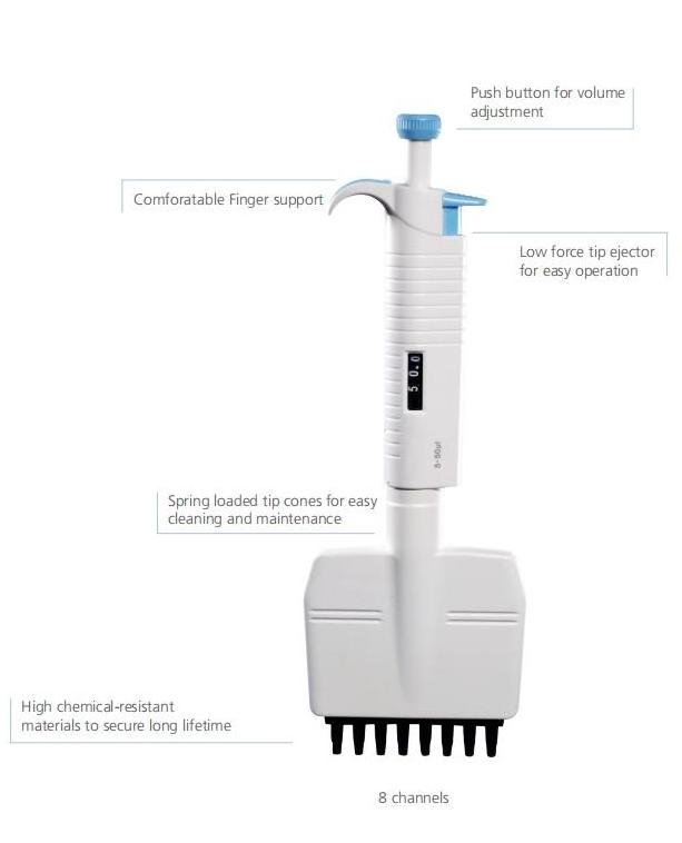 LH-Mps/Mpm Fully Autoclavable Pipette -Micropette Plus Single Channel, Multi-Channel, Laboratory Liquid Handing