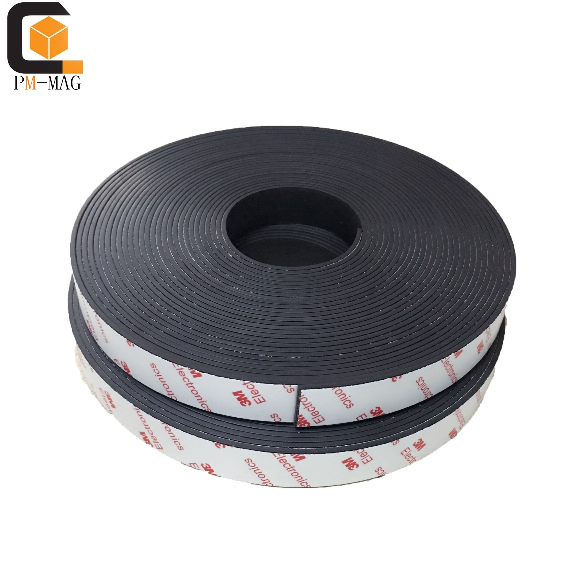 Wholesale magnetic strips with 3m adhesive fridge door magnetic strip rubber magnet