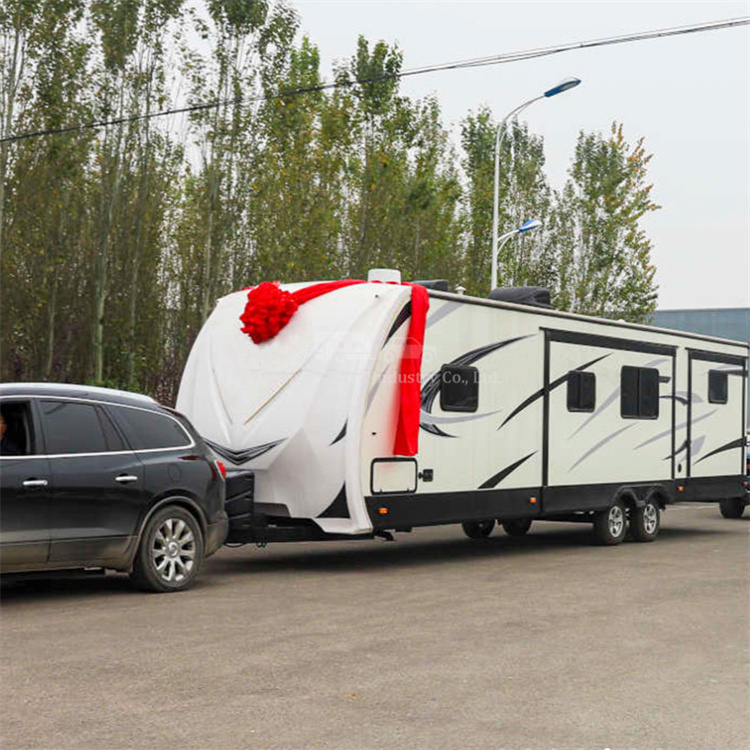 Custom Size Fiveth Wheel Comfortable Mobile Off Road Van House Travel Trailer Overland Caravan Camper Sales Motorhome