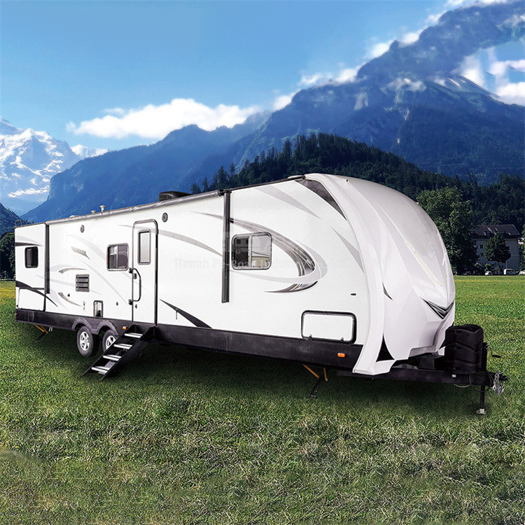 Large Size Luxury And High Quality 6-10 Person Mobile Motorhome Travel Trailer Camper Caravan 5Th Wheel Rv