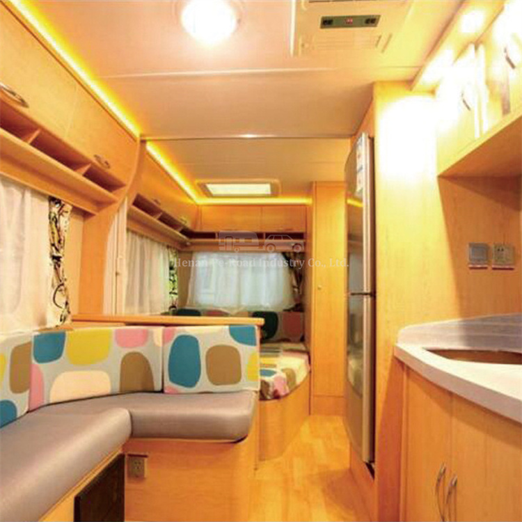 4-6 Person Travel Camp Mobile Motorhome 21Ft Independent Suspension With Multiple Windows High Quality Caravan Trailer