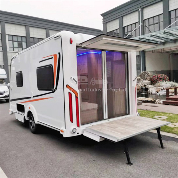 Reinforced Chassis High Loading Travel Trailer  Rear-Door Motorcycle Transport High Quality Motorhomes Caravan Mover