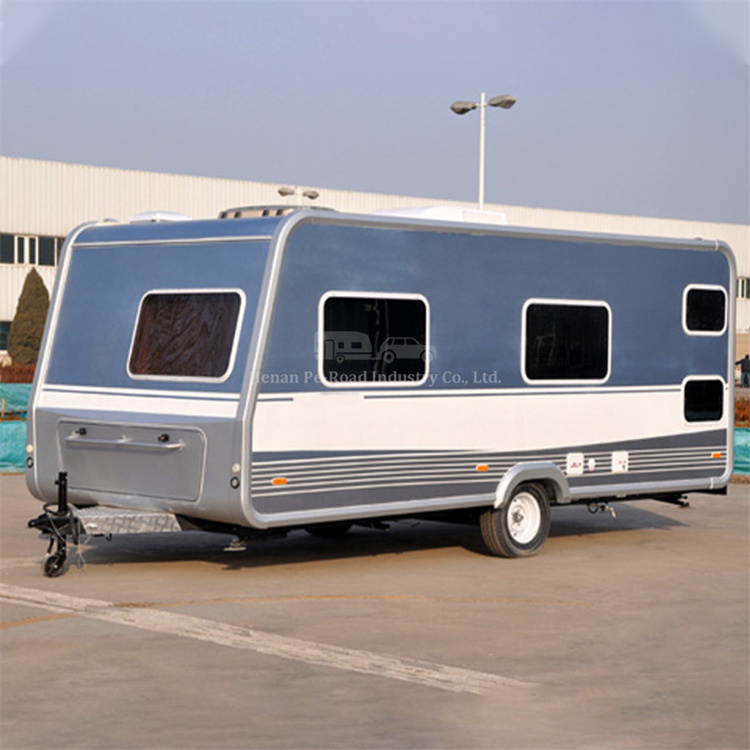 4-6 Person Travel Camp Mobile Motorhome 21Ft Independent Suspension With Multiple Windows High Quality Caravan Trailer