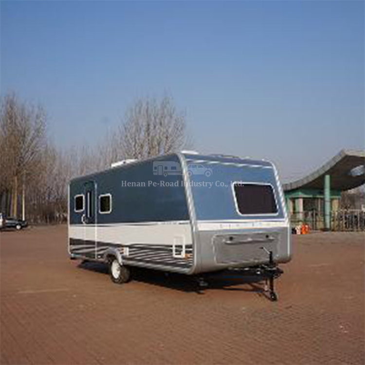 4-6 Person Travel Camp Mobile Motorhome 21Ft Independent Suspension With Multiple Windows High Quality Caravan Trailer