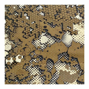 Yellow hexagonal python pattern hunting camo cloth outdoor desert camouflage uniform tactical clothing fabric