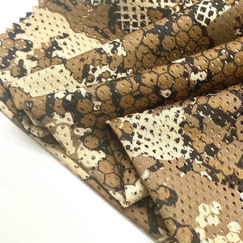 Yellow hexagonal python pattern hunting camo cloth outdoor desert camouflage uniform tactical clothing fabric