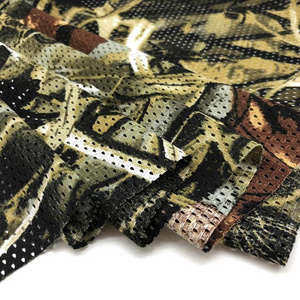 High Quality Wholesale Custom Cheap camouflage net 100 polyester bird eye mesh fabric for outdoor hunting camouflage clothing