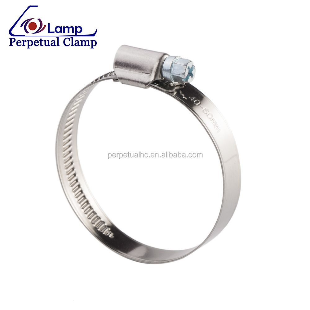 China Manufacturer German Style Type Worm Drive Hose Clamp Stainless Steel