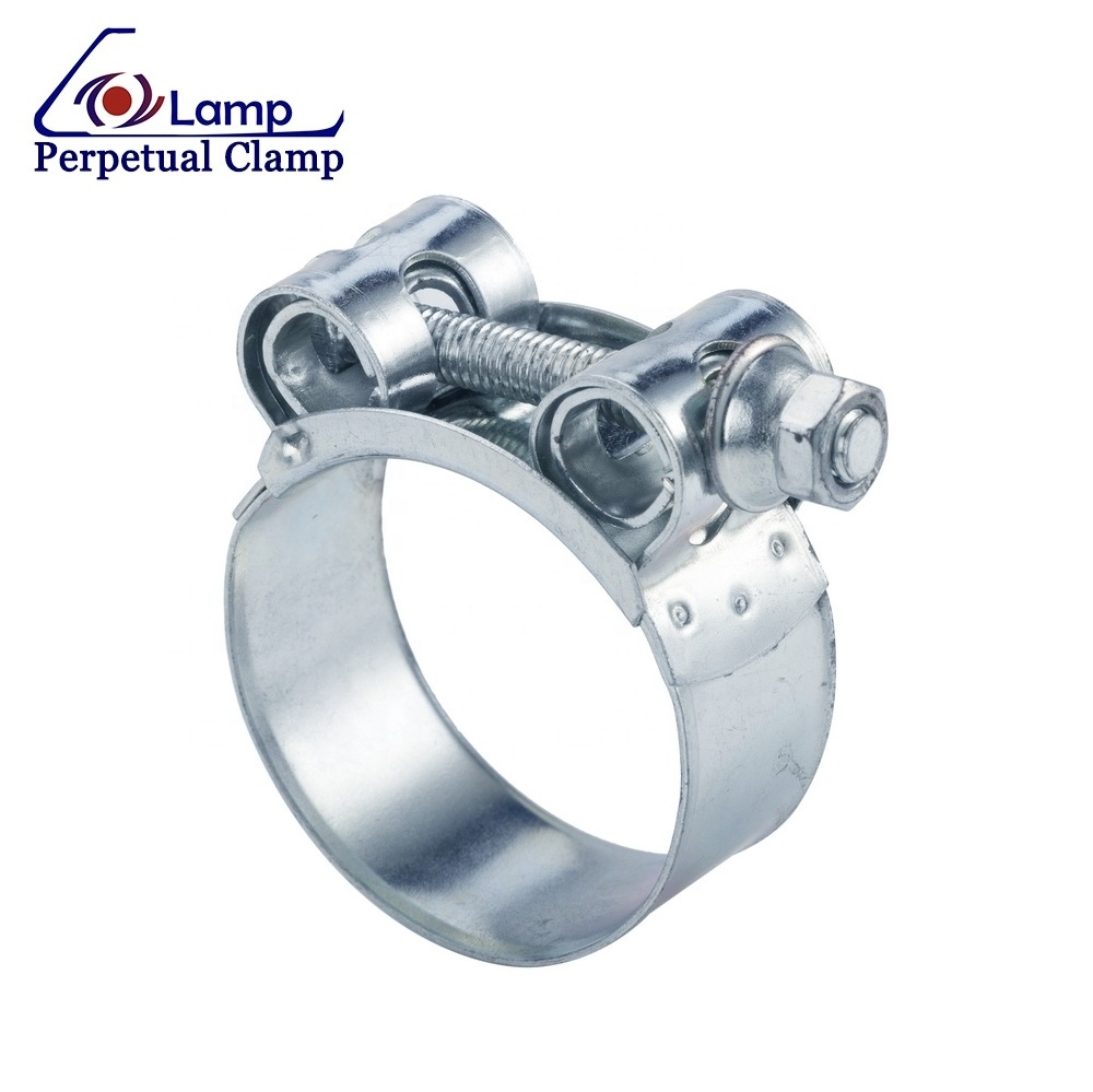 Standard Galvanized Steel High Pressure Heavy Duty Single Bolt Hose Pipe Clamp