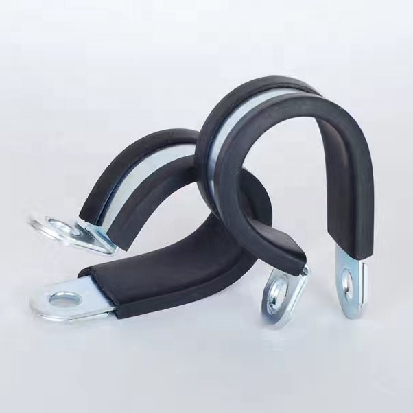 32mm Rubber Wrap Hose Clamp Tightener R Hose Clamp C Rubber Lined Pipe Clamps with Rubber Insert