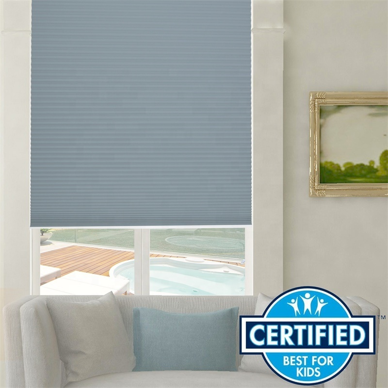 Professional Cordless Design Silver Honeycomb Blinds Fabric Water Proof Cellular Shades Parts