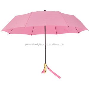 Umbrellas Folding Portable Tri folding umbrella 190T Pongee fabric Manual Tri Folded Duck Head Umbrellas