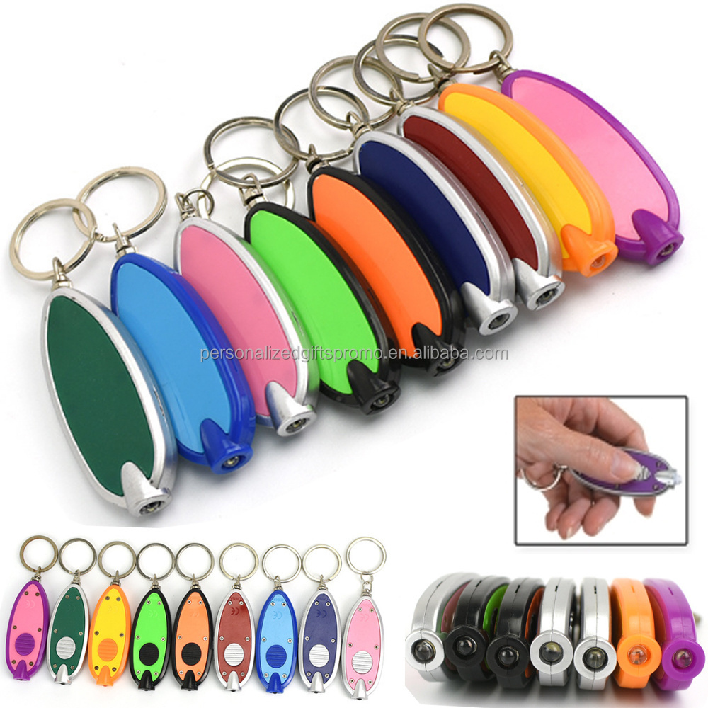 Flashlights Miniature  Key Chains With Flashlight and or Whistle LED PRODUCTS Oval LED Key Tag Swivel Keychain Flashlight