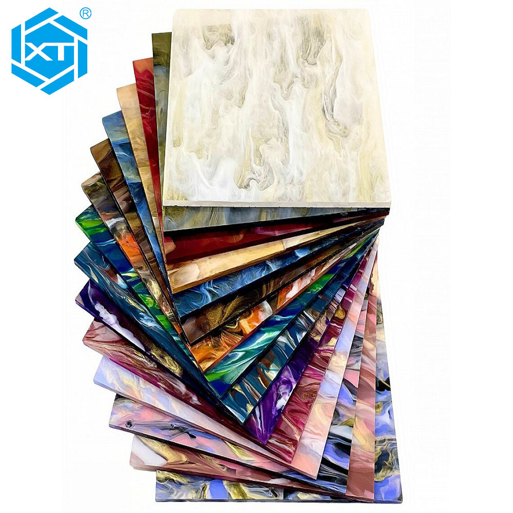 Xintao 3mm Eco-friend Plastic Perspex Board Marble Patterned Acrylic Sheets