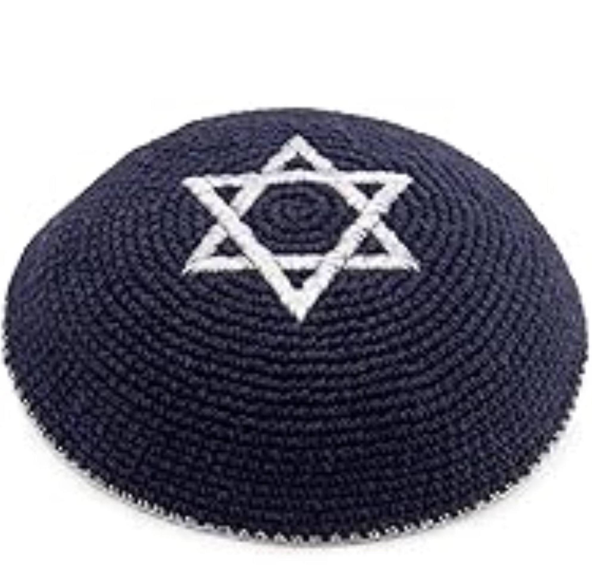 2024 New Product Custom Logo Hand Crocheted Comfortable High Quality Jewish Kippah Suitable For All Ages