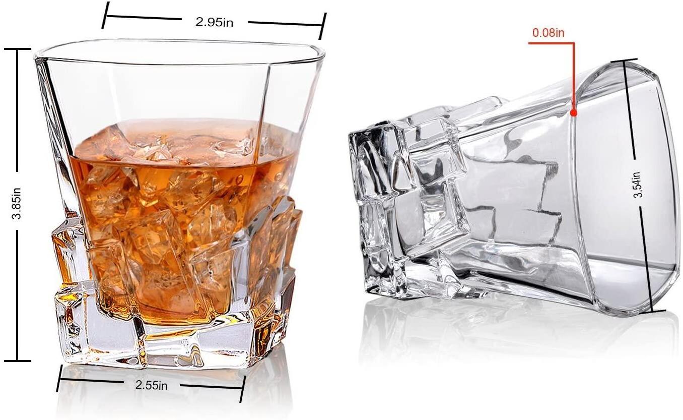 Premium Old Fashioned Whiskey Glassware for Bourbon Rum Scotch glasses Mixed Bar Tumbler Whiskey Glasses