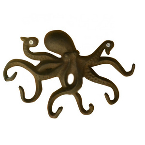 Home Decor Octopus Key Hook Wall Mounted Holder Vintage Cast Iron Coat Hook