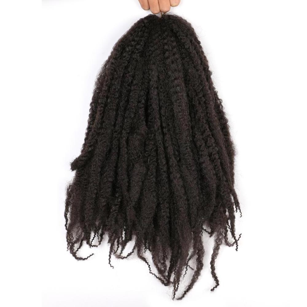 Pervado Hair Afro Twist Braids Fluffy Kinky Marley Braids Hair Extensions Synthetic Natural Hair Soft Kinky Twist