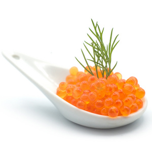 Spherika,trout roe - 100g glass jar 3oz fish eggs gourmet foodie garnish sushi decoration protein seafood Trout caviar small jar