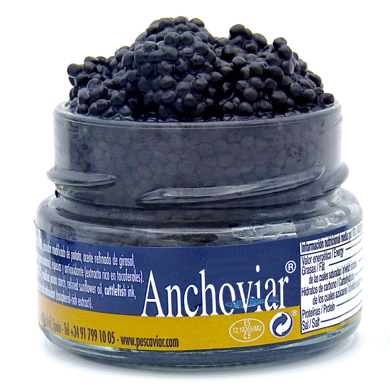 Anchovy Pearls - Anchoviar 50g (Spain) glass jar 1oz cantabrian sea Mediterranian diet blue fish oily fish gluten free salad