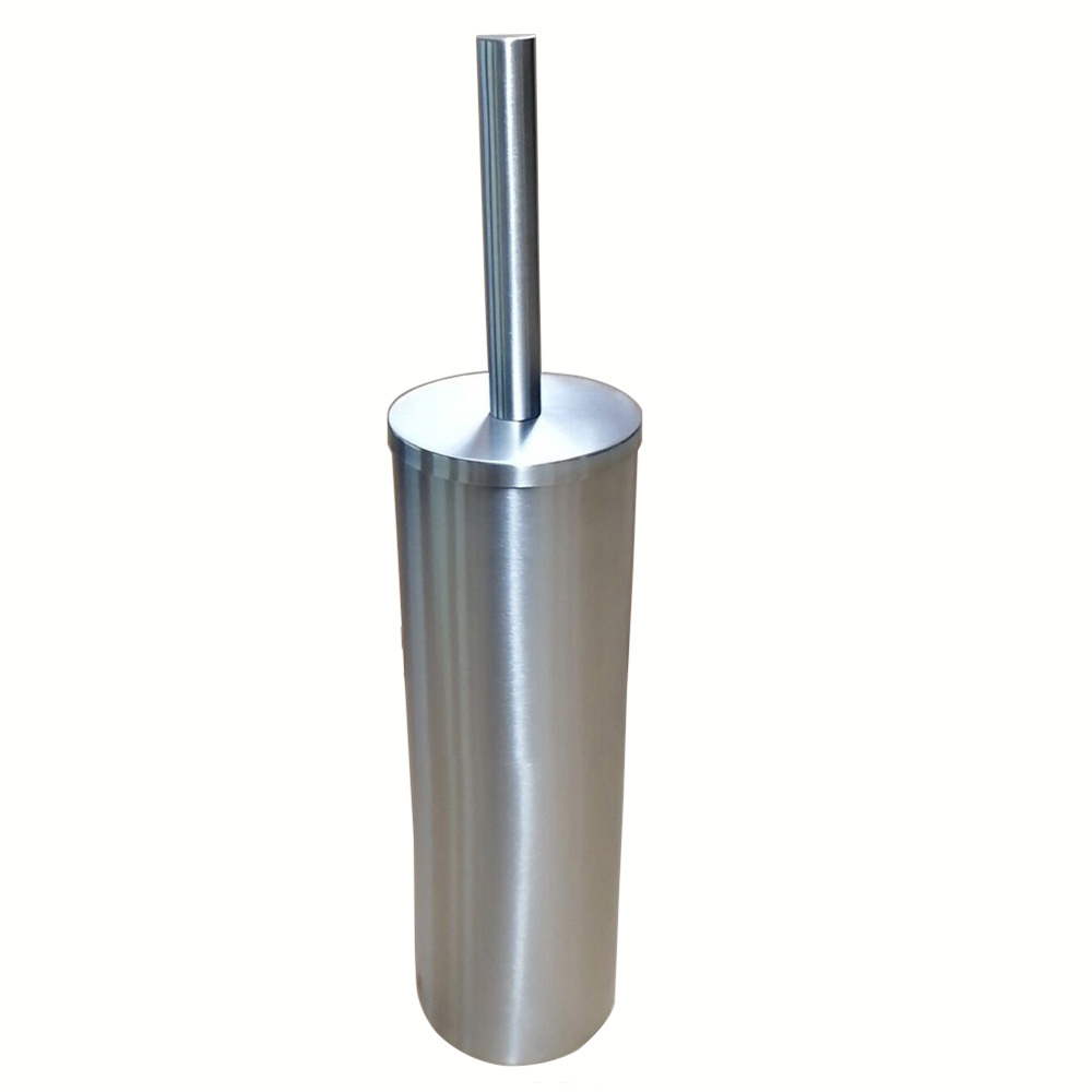 Elegant and durable knock down 304 stainless steel toilet brush and holder for bathroom