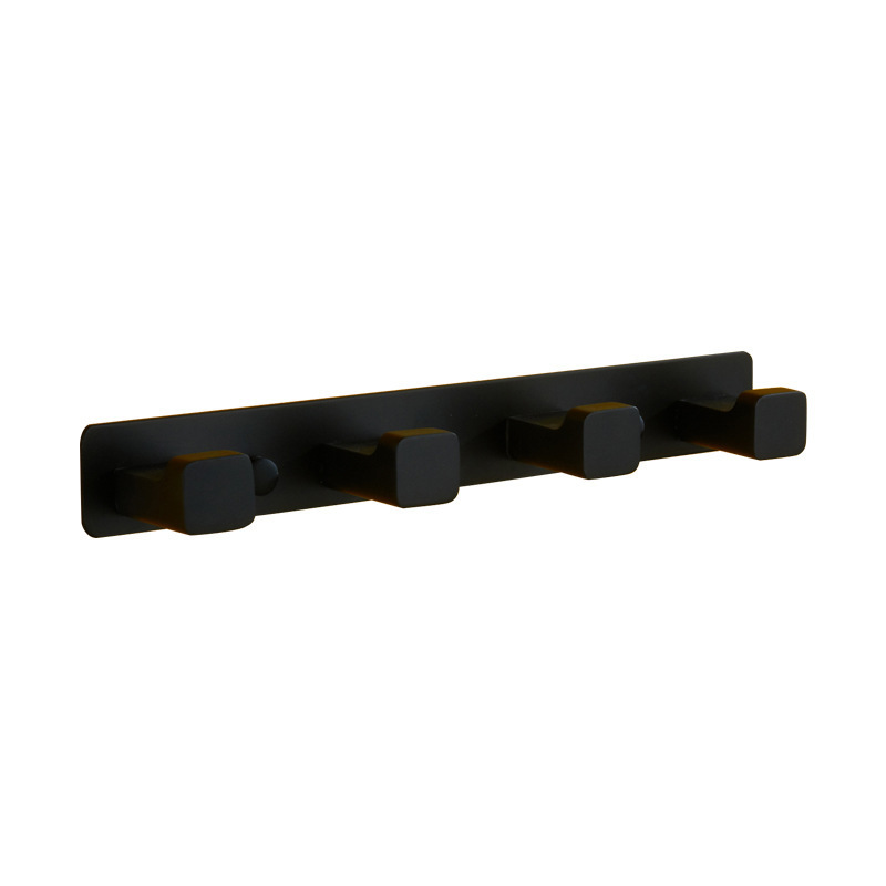 2019 new popular bathroom accessories towel rack in rubber matt black