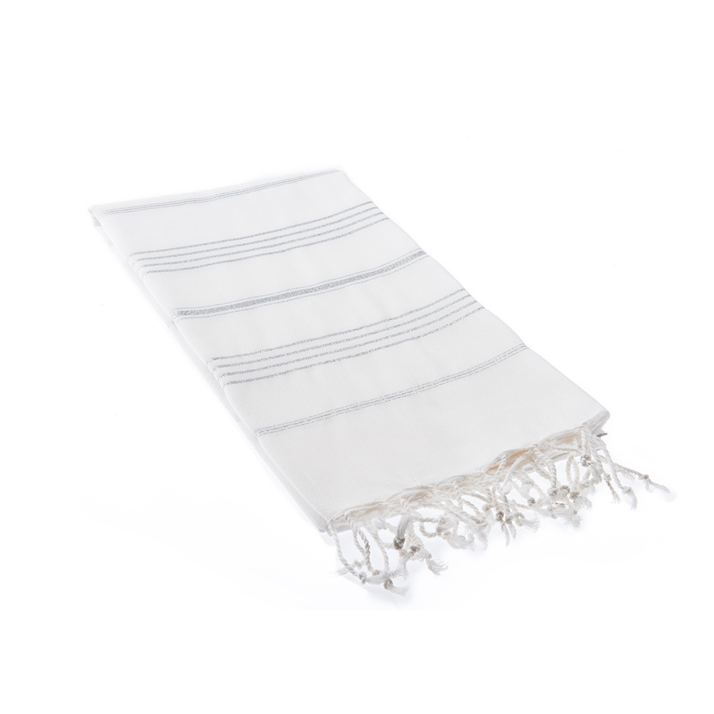 Factory Hot Sale Basic White Peshtemal Towel Turkish Towel Cotton