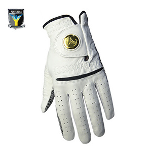 PLAYEAGLE Factory Sell Golf Leather Gloves With Ball Marker for Left Hand Wholesales gloves Custom gloves