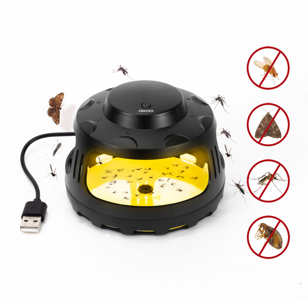 Mosquito Electric Lamp Killer Plug In Bedroom Bug Sticky Trap Indoor Insect Catcher Light Attractant Pest Hunting Zapper