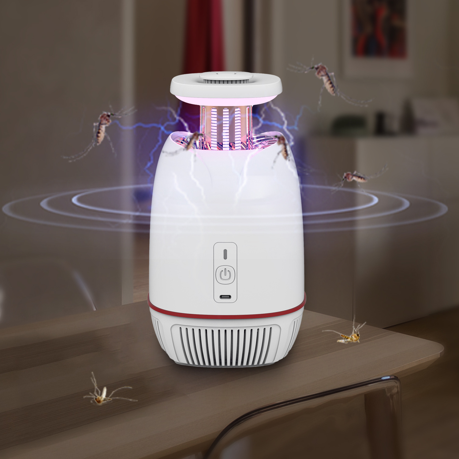 High Quality Mosquito Killer Device Anti Bug Zapper Bedroom House Pest Insect Control Electric Shock Indoor Mosquito Killer Lamp