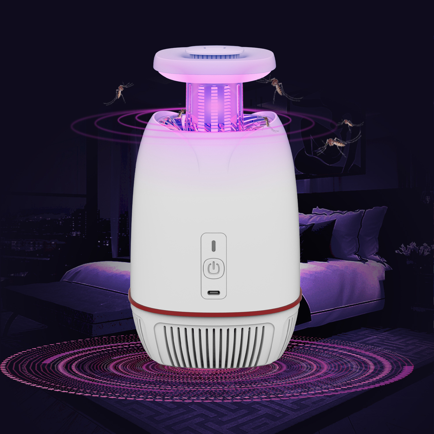 X-Pest indoor electric mosquito killer lamp with 395 nm UV light bedroom insect control fly trap fly killer