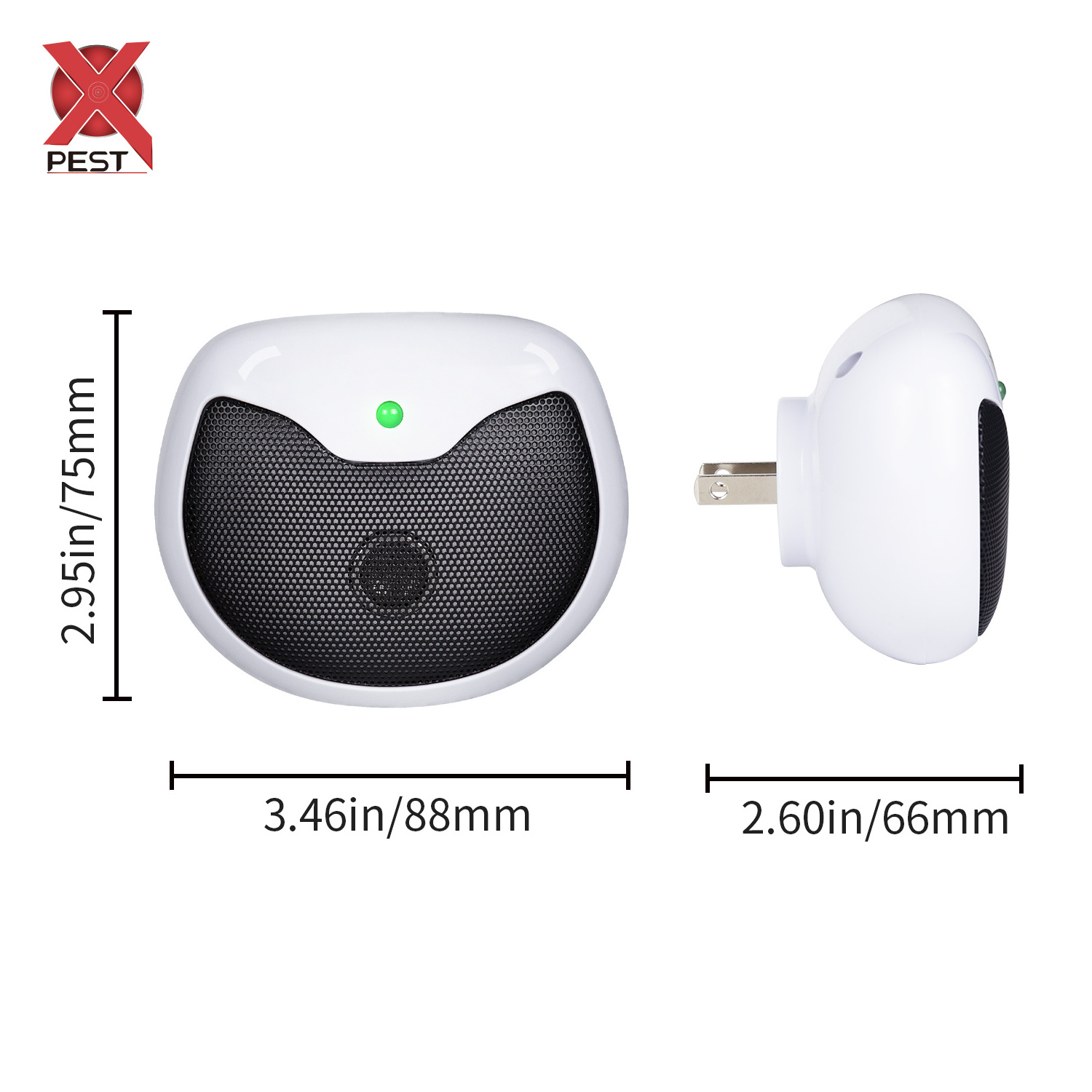 Useful Pest Away Device Electronic Rodent Defense Plug in Ultrasonic Anti Mice Rats Rodent Product Indoor Mouse Repellent