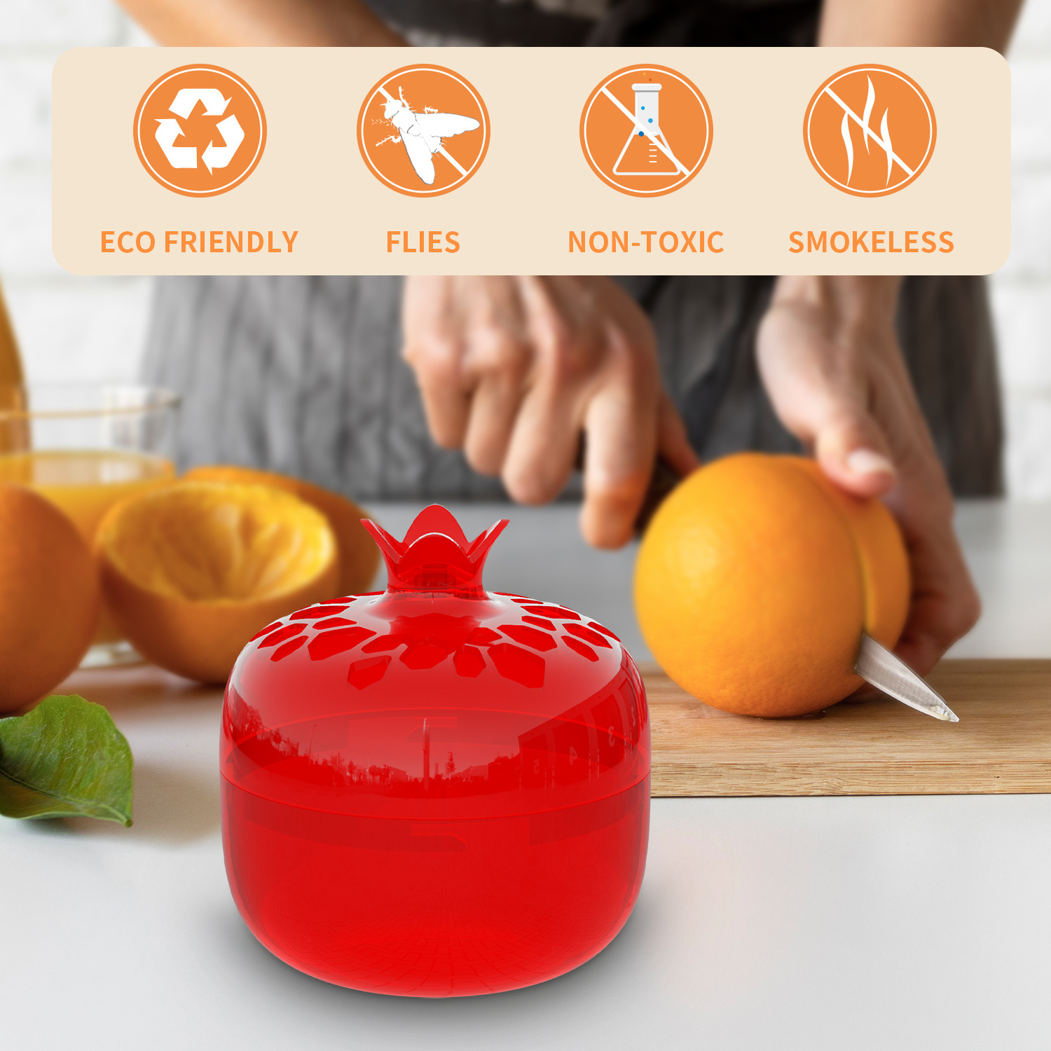 X-Pest innovative funnel-shaped holes fruit fly traps convenient automatic fruit fly trap sustainable fruit fly live trap indoor