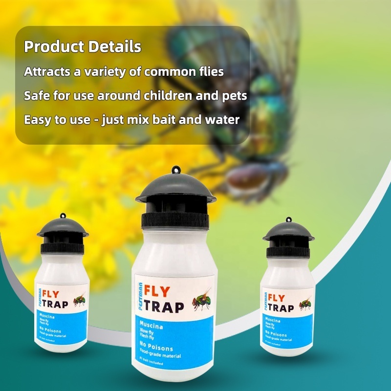 To Solve The Fly Problem Fly Bottle Fly Trap Bait Insect Trap,Safe And Pollution-Free