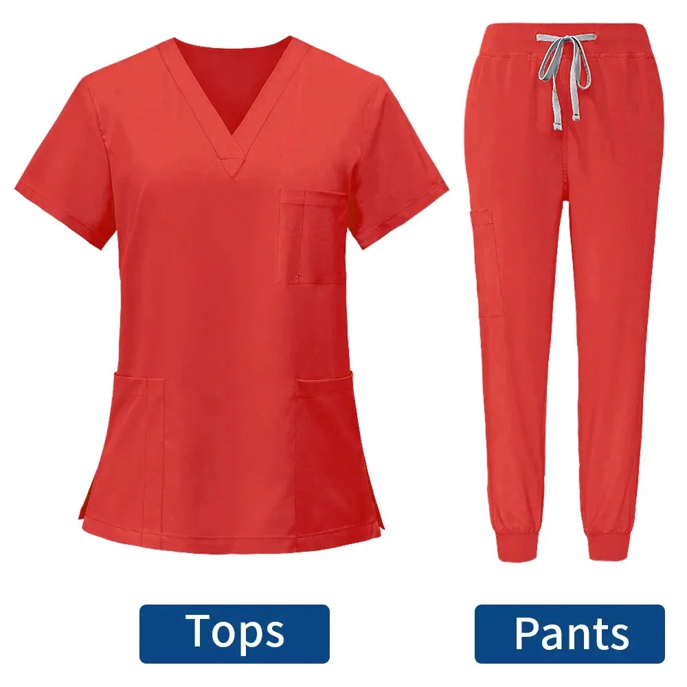 Wholesale Scrubs Uniforms Sets Beauty Salon Uniform Scrubs Jogger Long Sleeve Scrubs Uniform Sets For Women