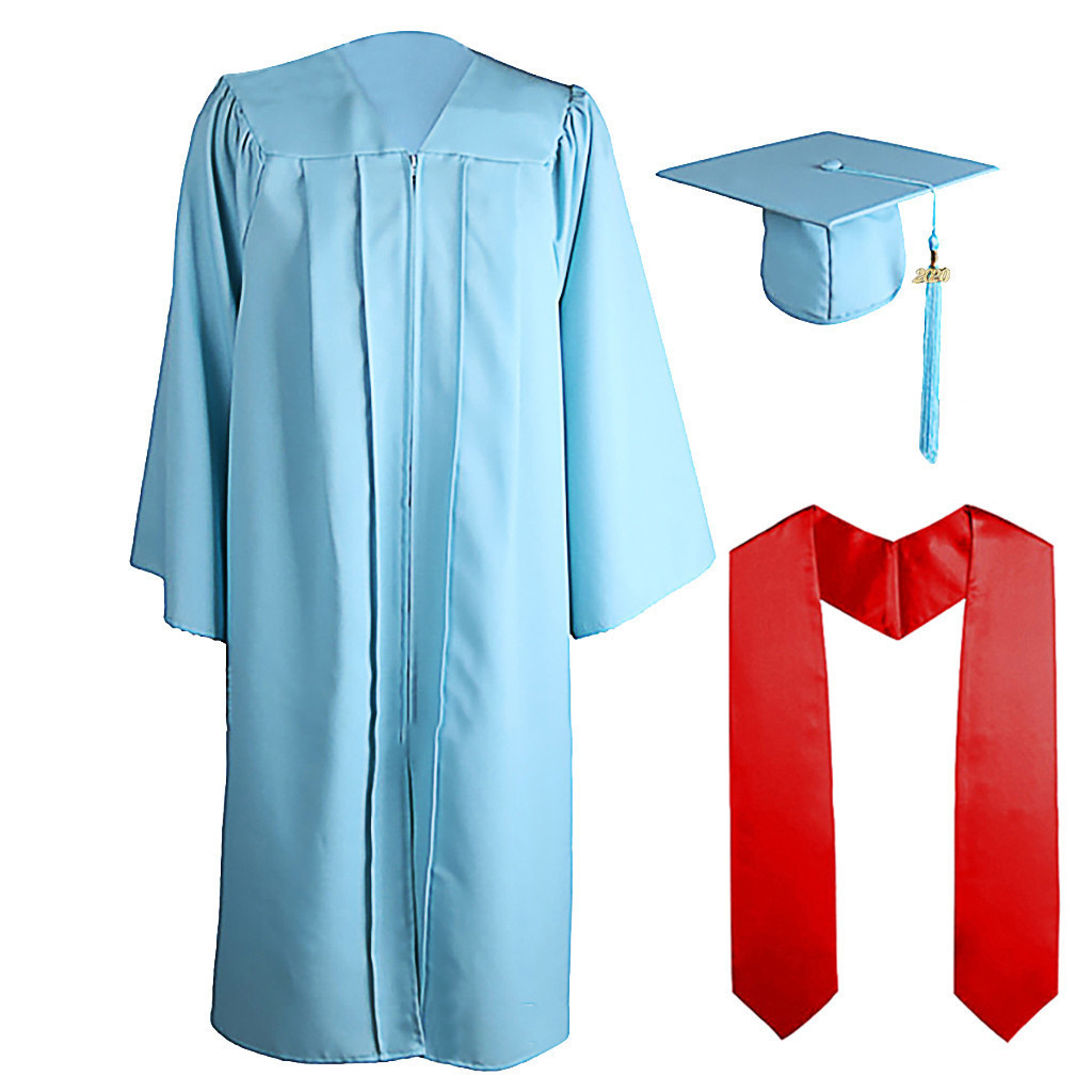 2024 Whosale Hot Sell Customized Plain Adult Gold Graduation Stole And Sash