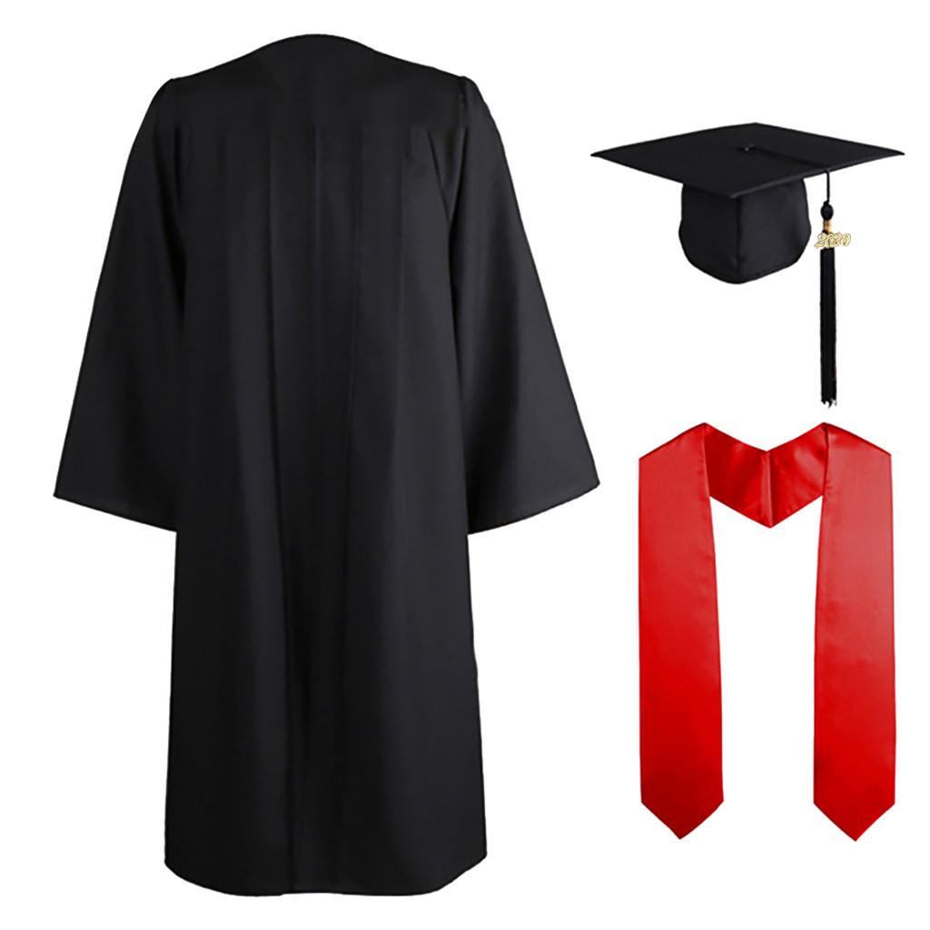 2024 Whosale Hot Sell Customized Plain Adult Gold Graduation Stole And Sash