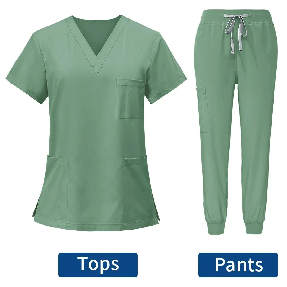 Wholesale Scrubs Uniforms Sets Beauty Salon Uniform Scrubs Jogger Long Sleeve Scrubs Uniform Sets For Women