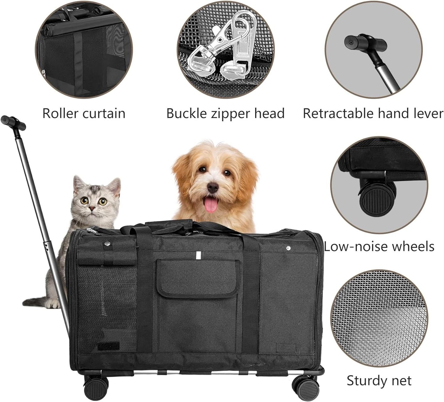 Other Pet Carrier Travel Product Detachable Quick Installation Dog Car Seat Foldable Travel Pet Cat Carrier