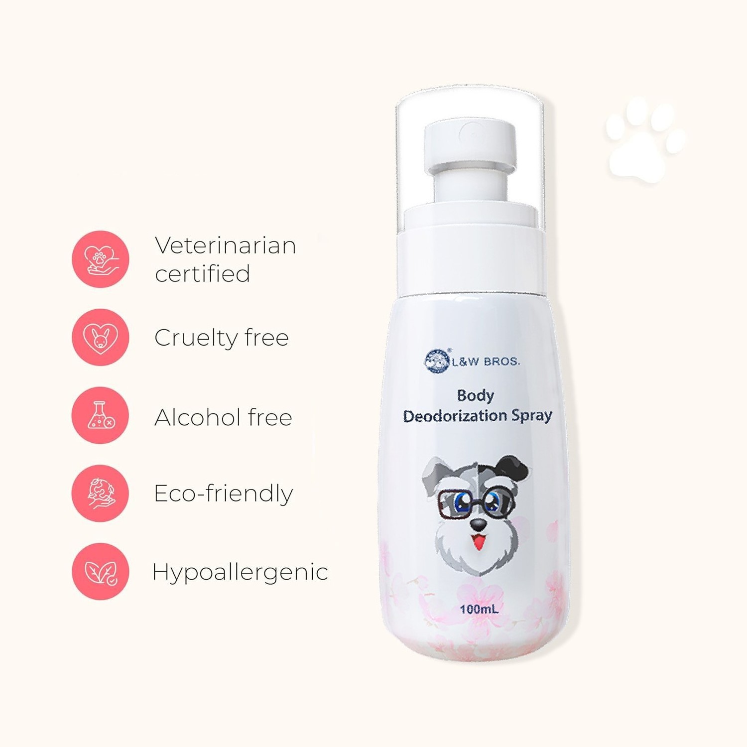 Natural Organic Odor neutralizer eliminator Removal Dog Deodorizing Spray, Pet Deodorant cat deodorizer Perfume