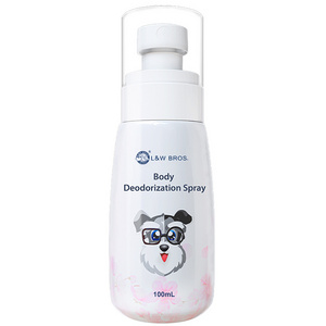 Pet Grooming Products Eco-friendly 100ml Pet Cat Dog Deodorant Spray Perfume OEM Pet Odor Eliminator