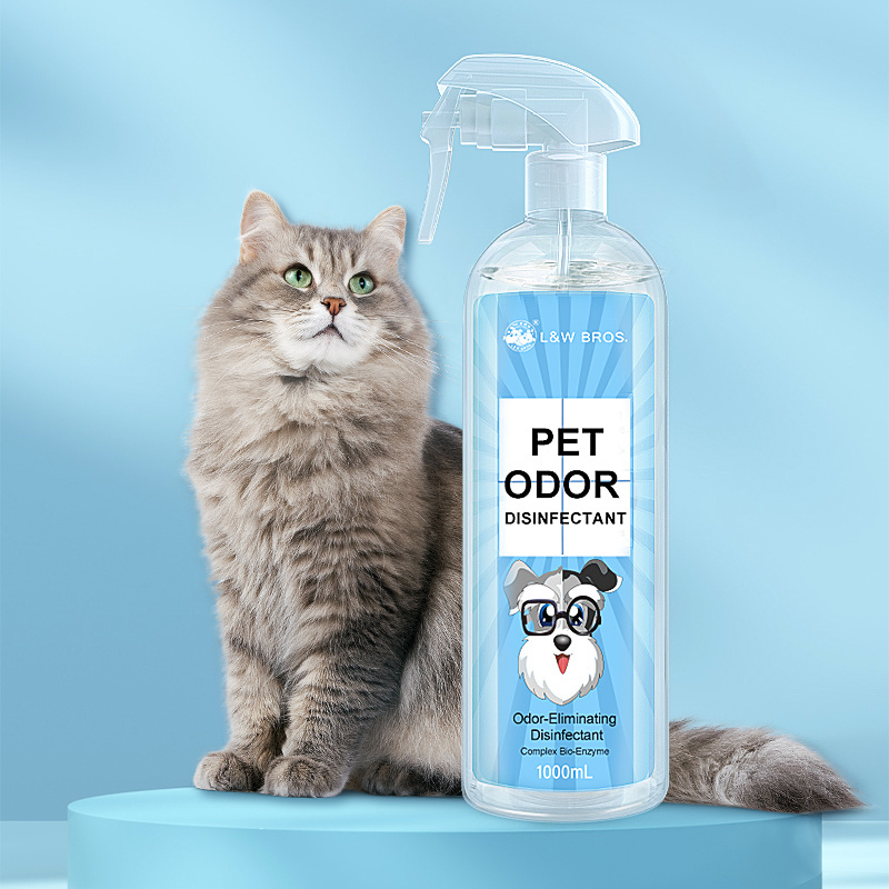 Private Label Powerful Deodorizer Spray Carpet Urine Stain Remover Strong Pet Odor Eliminator For Cats And Dog