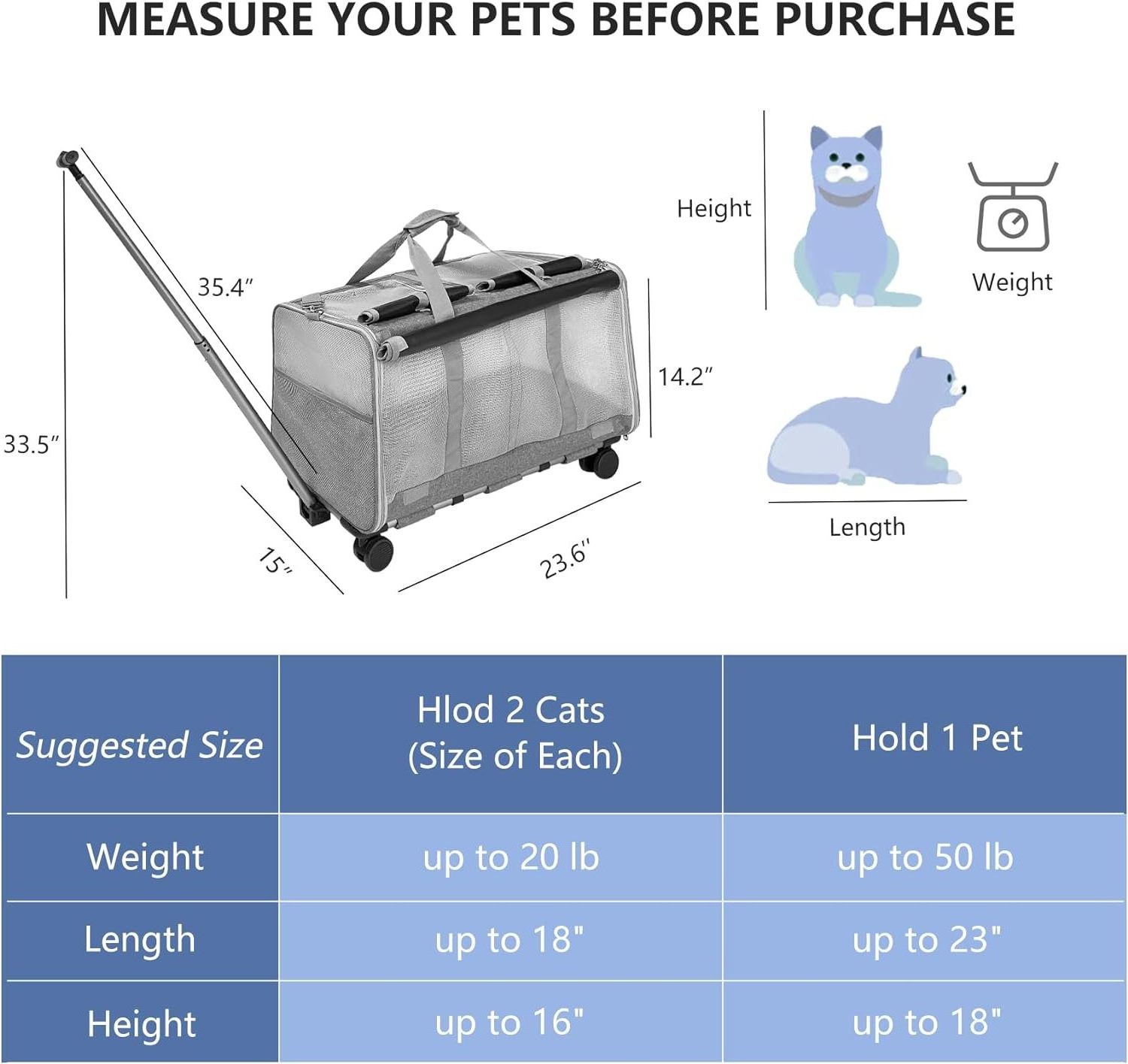 Pet Travel Carrier Pet Car Seat Travel Dog Cat Transport Cage Portable Case Homes for Pets Travel Carrier