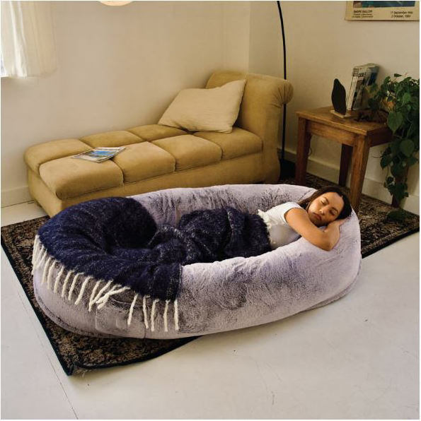 Luxury cute Dog Bed For Human long plush Fluffy Pet Bed luxury Anti-slip Giant human Dog Bedding calming Pet Dog Mat Sofa