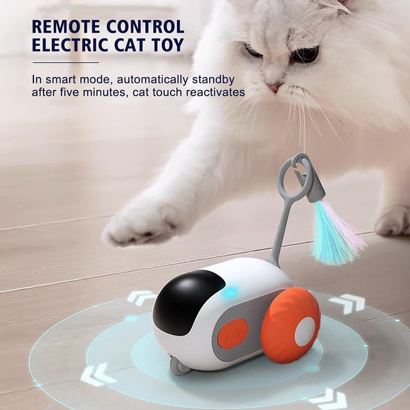 Pet Novelty Gift Smart Car Toy Remote Control Electronic Interact Cat Toy