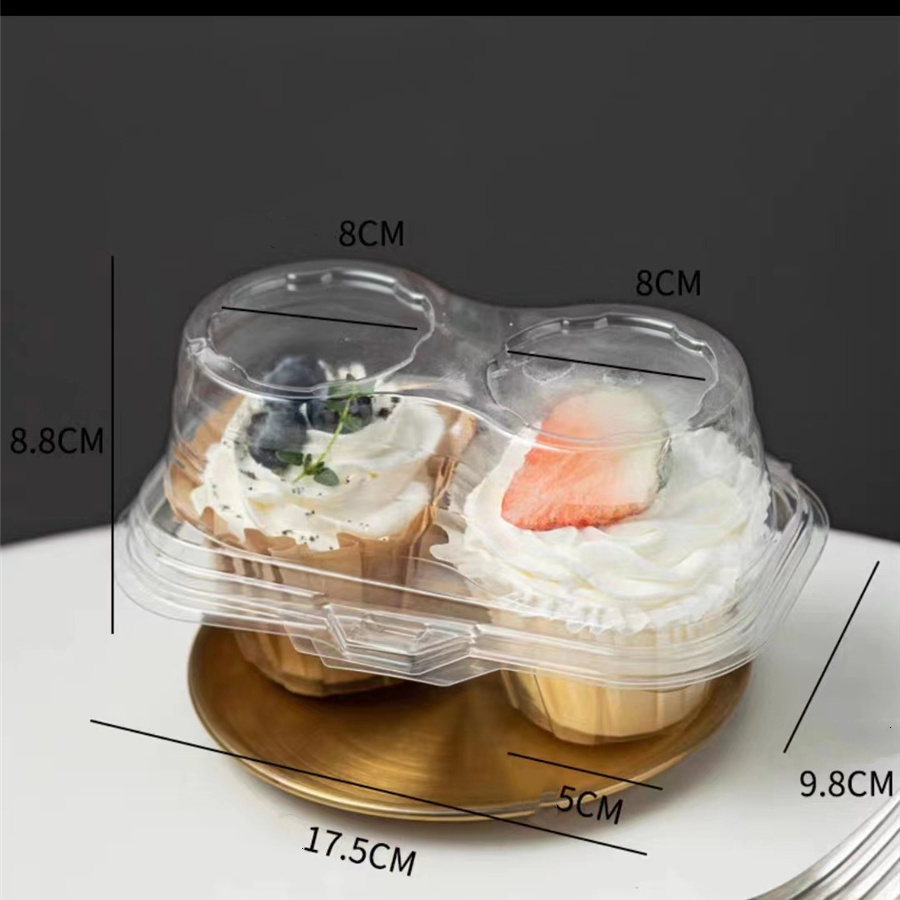 Single egg yolk pastry packing box semicircular blister box Transparent baking packing box