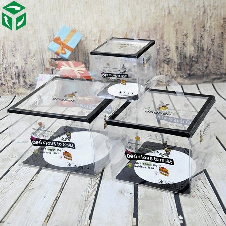 Cake Box Display Clear Plastic Cheap Packaging Small Wedding Candy Box Paper Carton Customized Modern Coated Paper Folders